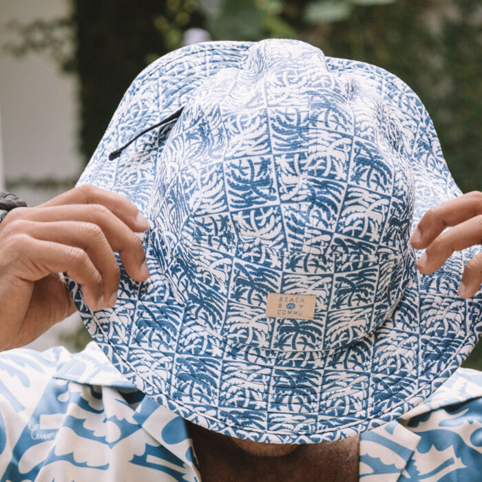 The Leisure coco Blue Bucket Hat